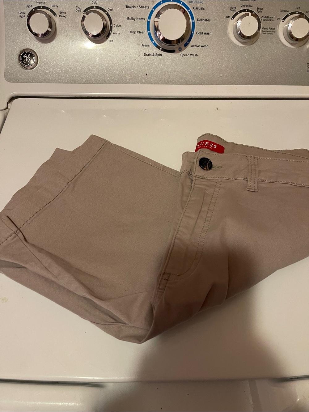 GUESS Men's Chino Pants in Light Taupe